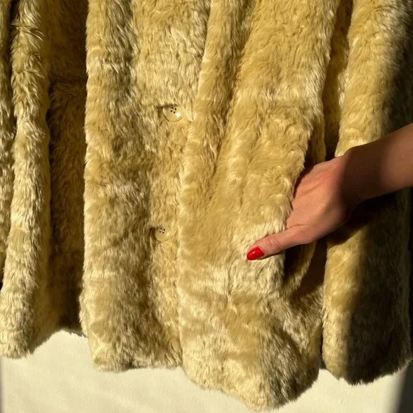 PROENZA SCHOULER Faux Fur Coat XL
